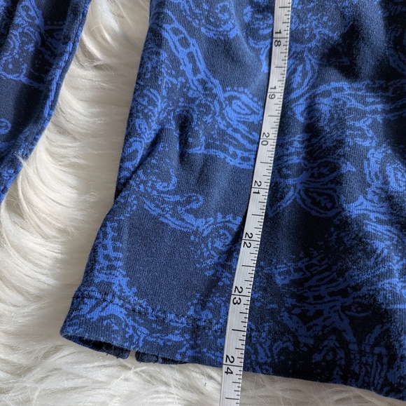 Ralph Lauren Blue and Black Floral Tee - Picture 7 of 7